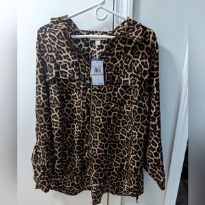 Michael Kors Dark Camel Blouse